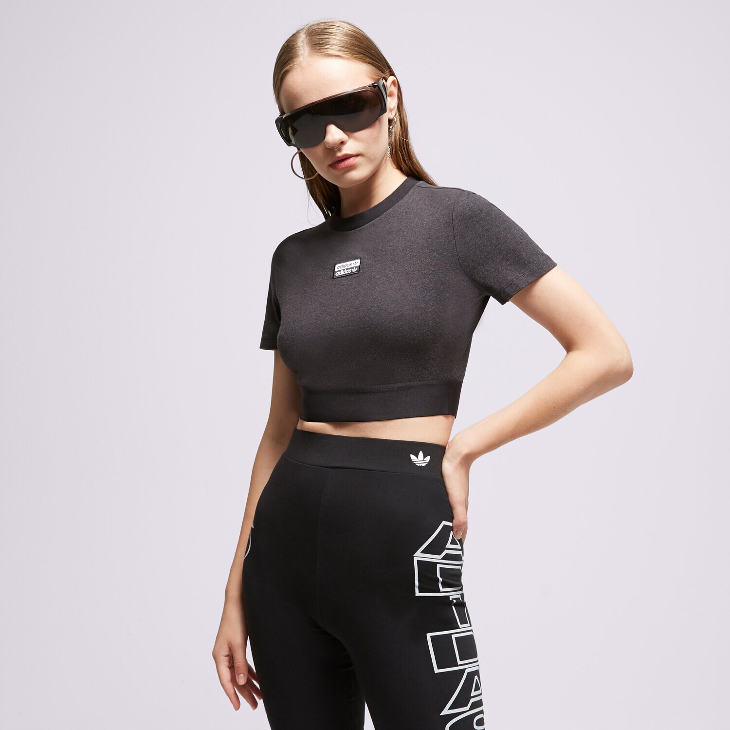 Damen T-Shirt ADIDAS T-SHIRT CROPPED TEE GN4324 Schwarz