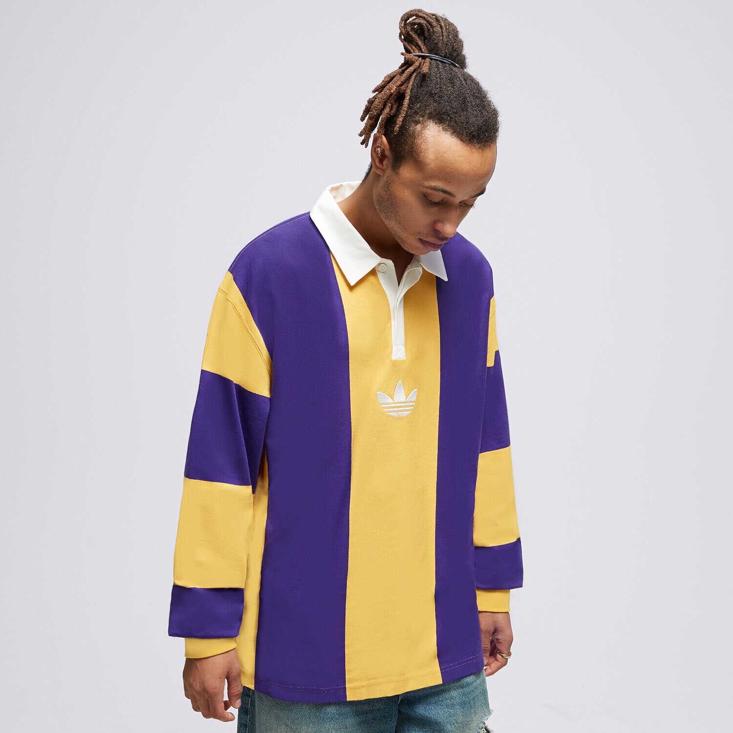 Herren Polo-Shirt ADIDAS POLO HACK RUGB TEE IJ5956 Violet