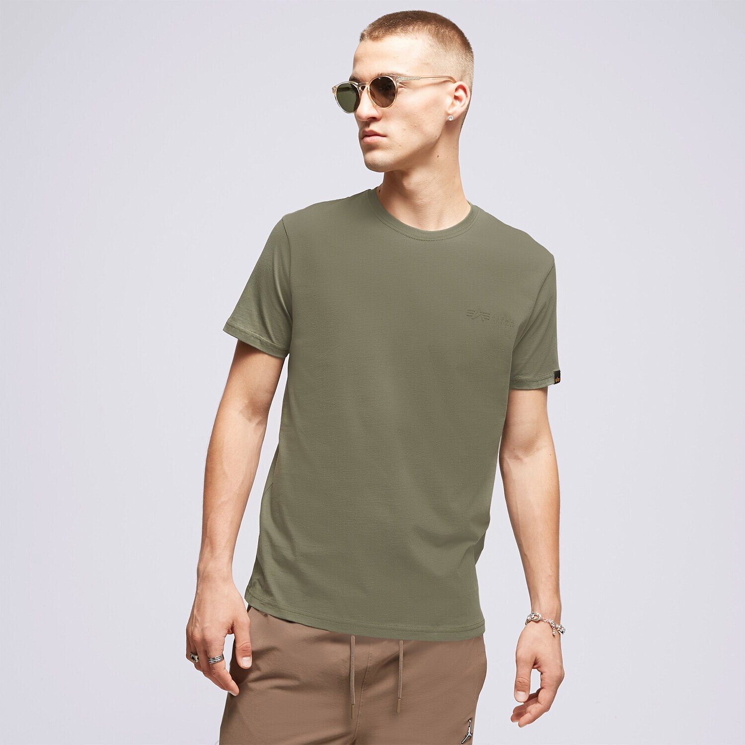 Herren T-Shirt ALPHA INDUSTRIES T SHIRT AIR FORCE 138505142 Khaki