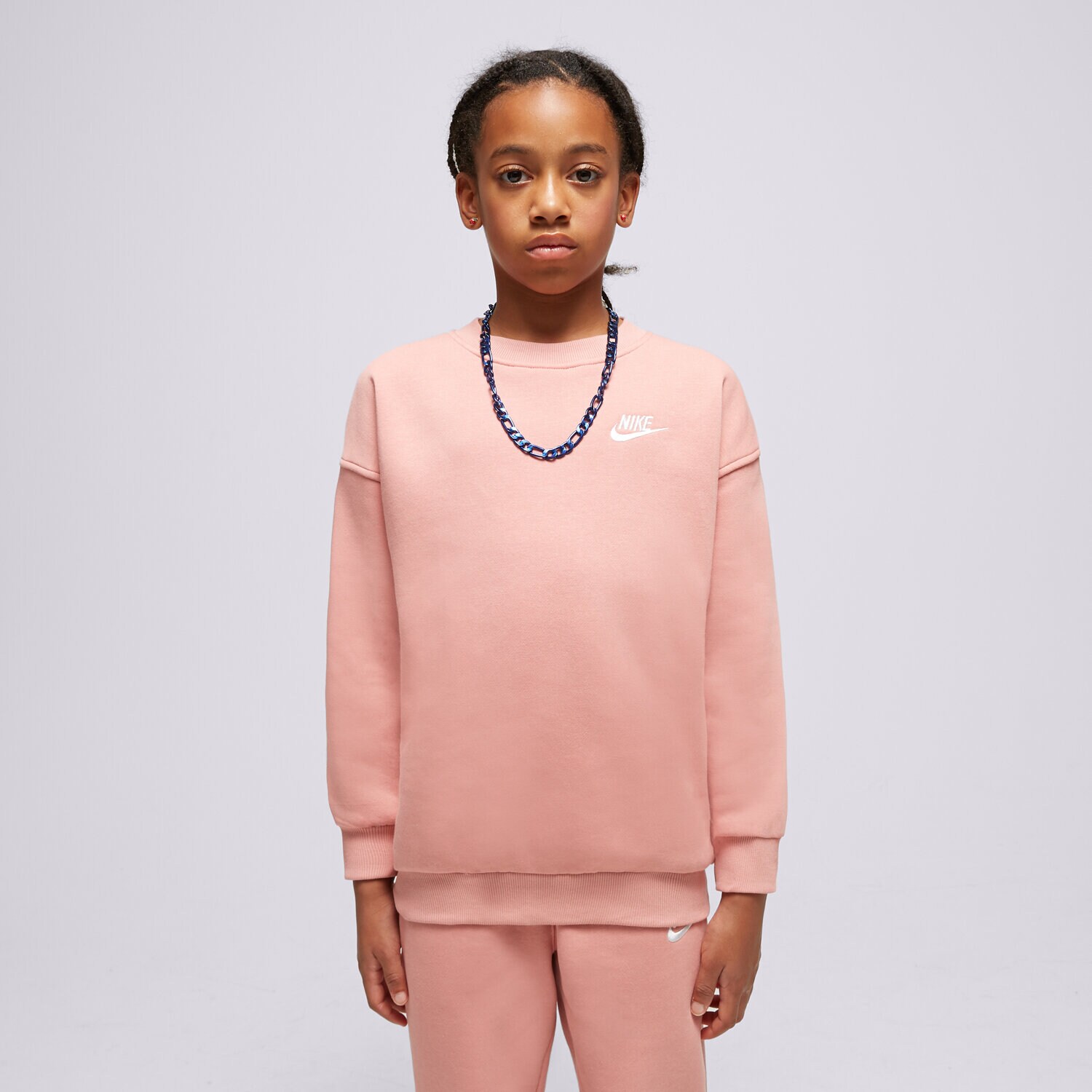 Kinder NIKE SWEATSHIRT G NSW CLUB FLC OVRSZD CREW GIRL FD2923-618 Rosa