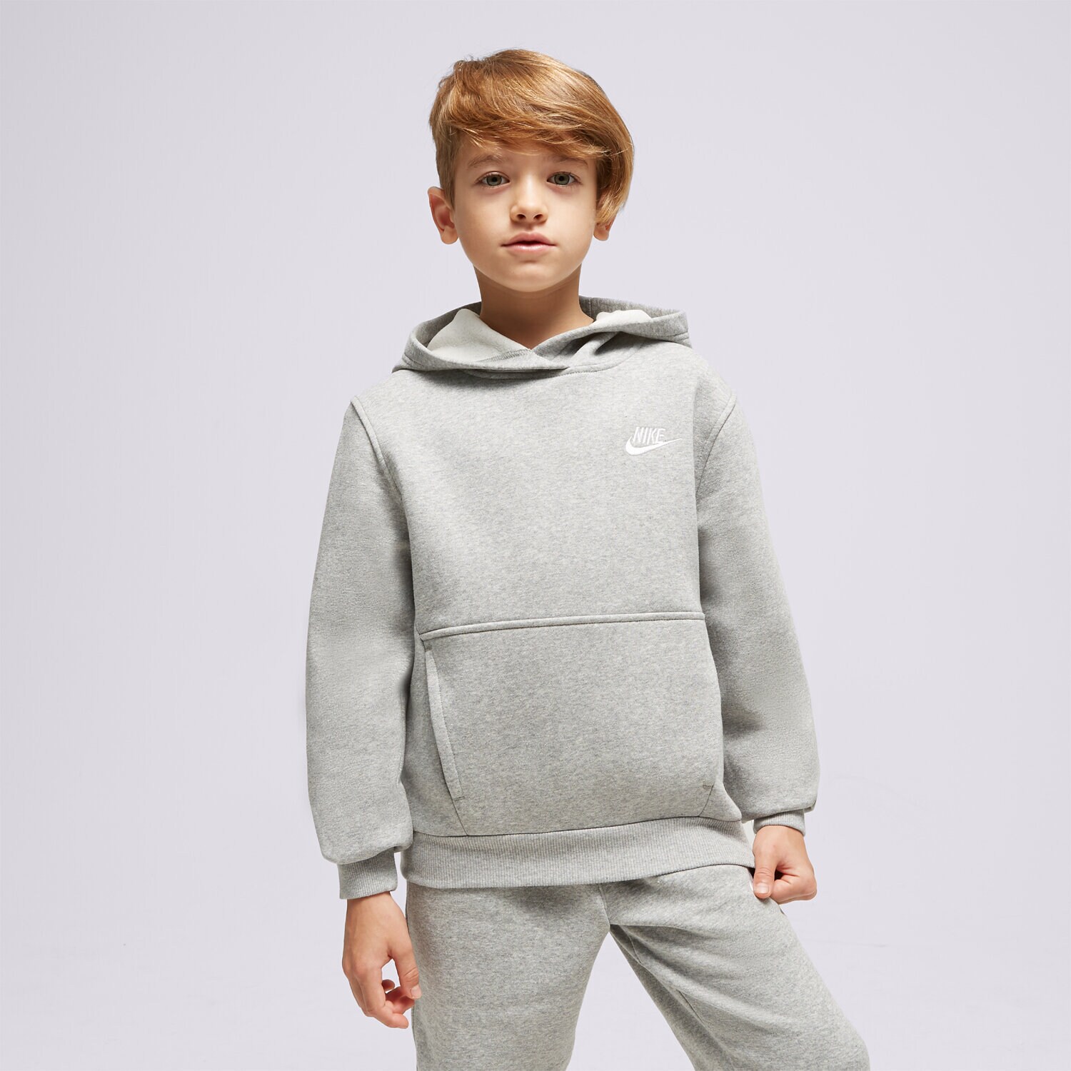 Kinder NIKE HOODIE K NSW CLUB BOY FD3000-063 Grau