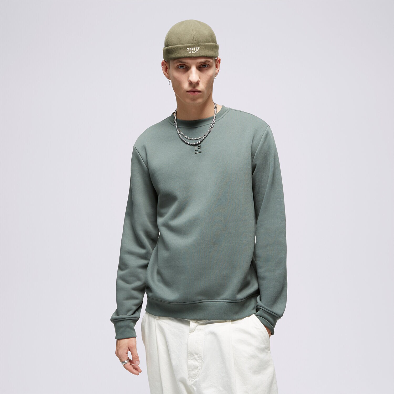 Herren CONFRONT SWEATSHIRT ESSENTIAL CREW GREEN CF323BLM11001 Grün