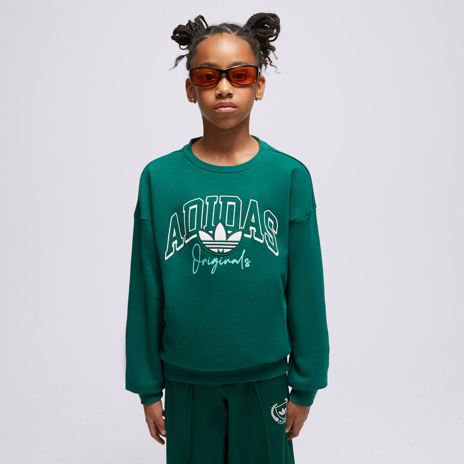 Kinder ADIDAS SWEATSHIRT CREW GIRL IL5041 Grün