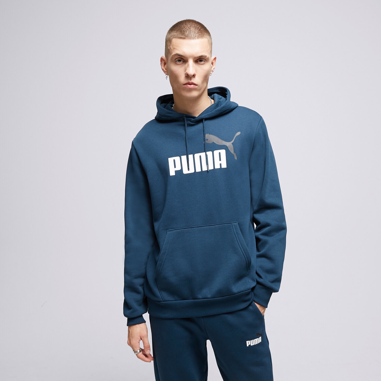 Herren PUMA HOODIE CORE LL HD MARINA BLUE 58676471 Blau