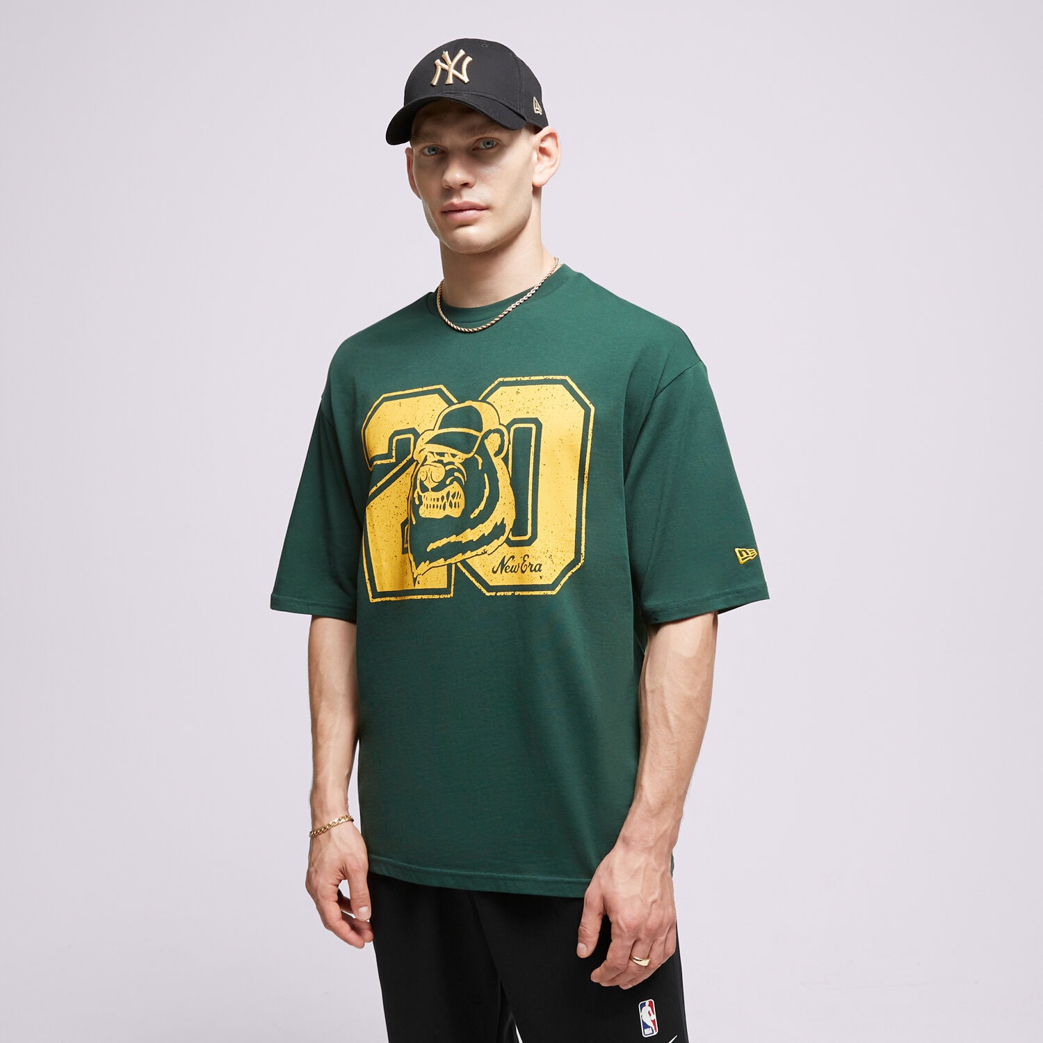 Herren T-Shirt NEW ERA T-SHIRT NE LIFESTYLE OS NONE 60416418 Grün