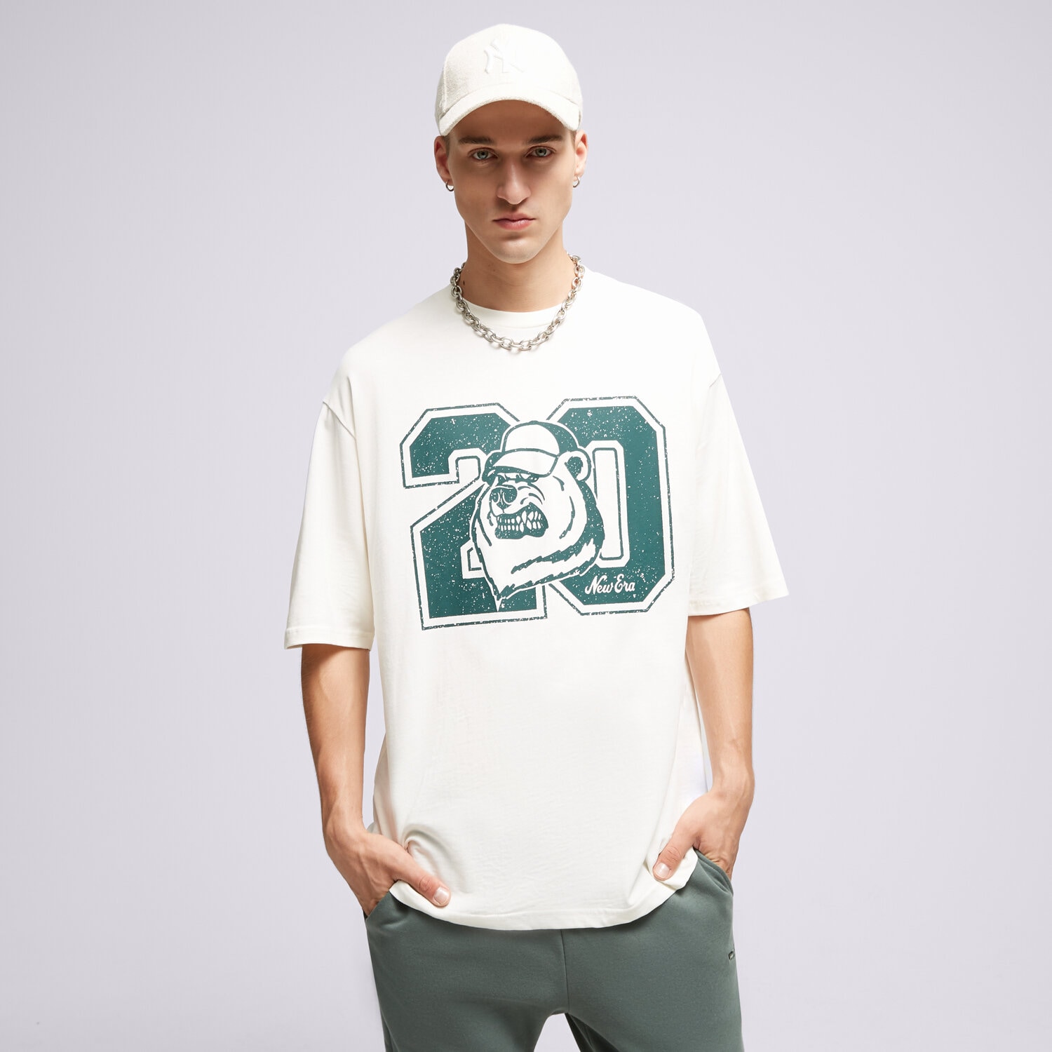 Herren T-Shirt NEW ERA T-SHIRT NE LIFESTYLE OS NONE 60416428 Weiß