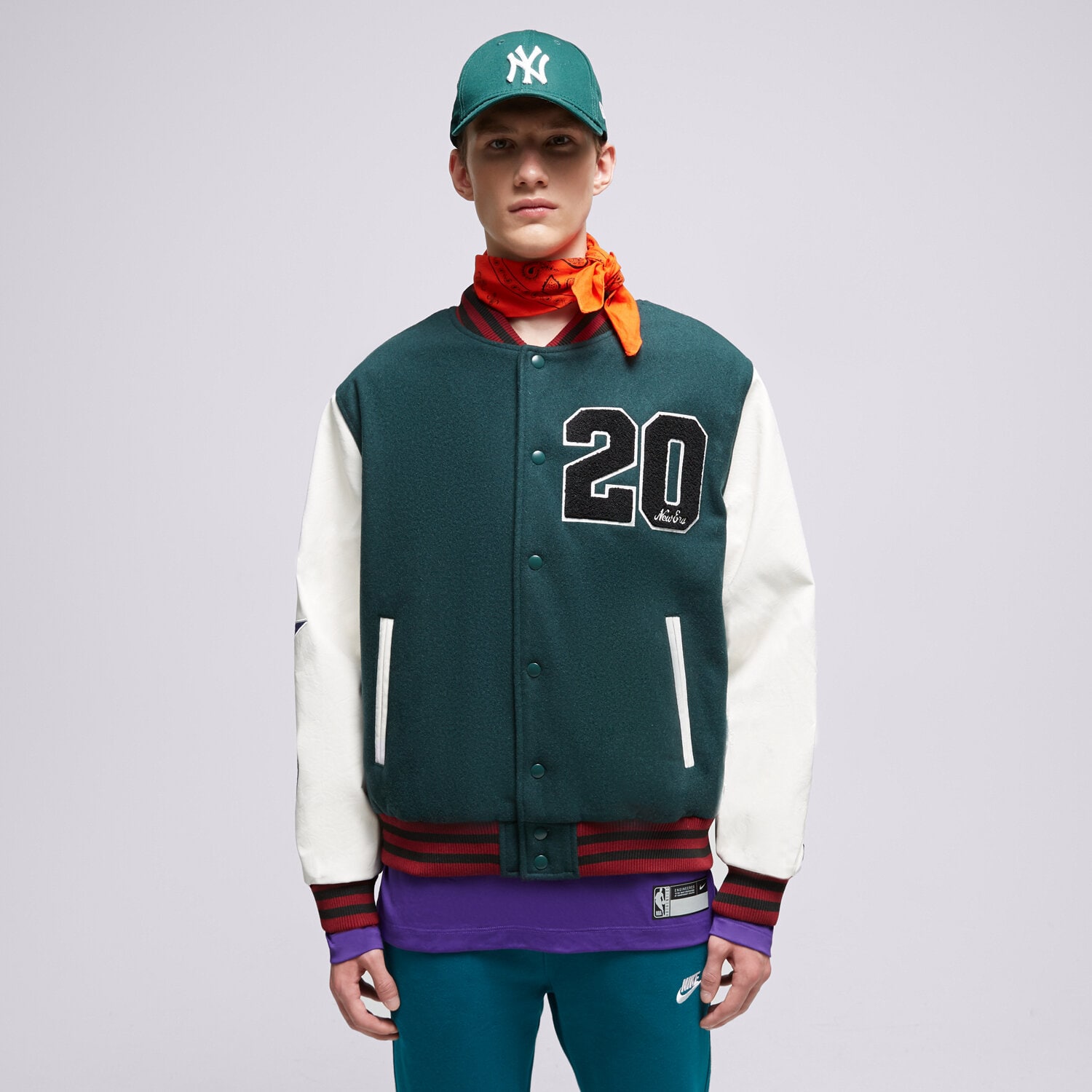 Herren Übergangsjacke NEW ERA JACKE NE LIFESTYLE VARSITY NONE 60416401 Grün