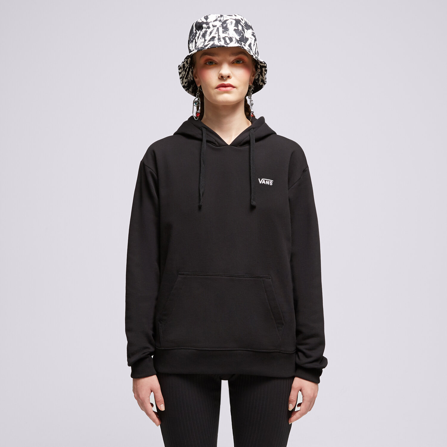 Damen VANS SWEATSHIRT Z KAPTUREM FLYING SCHWARZ VN00046YBLK1 Schwarz