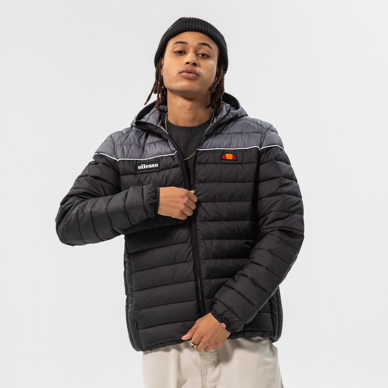 Herren Winterjacke ELLESSE DAUNENJACKE LOMBARDY 2 PADDED BLK SHK13274011 Schwarz