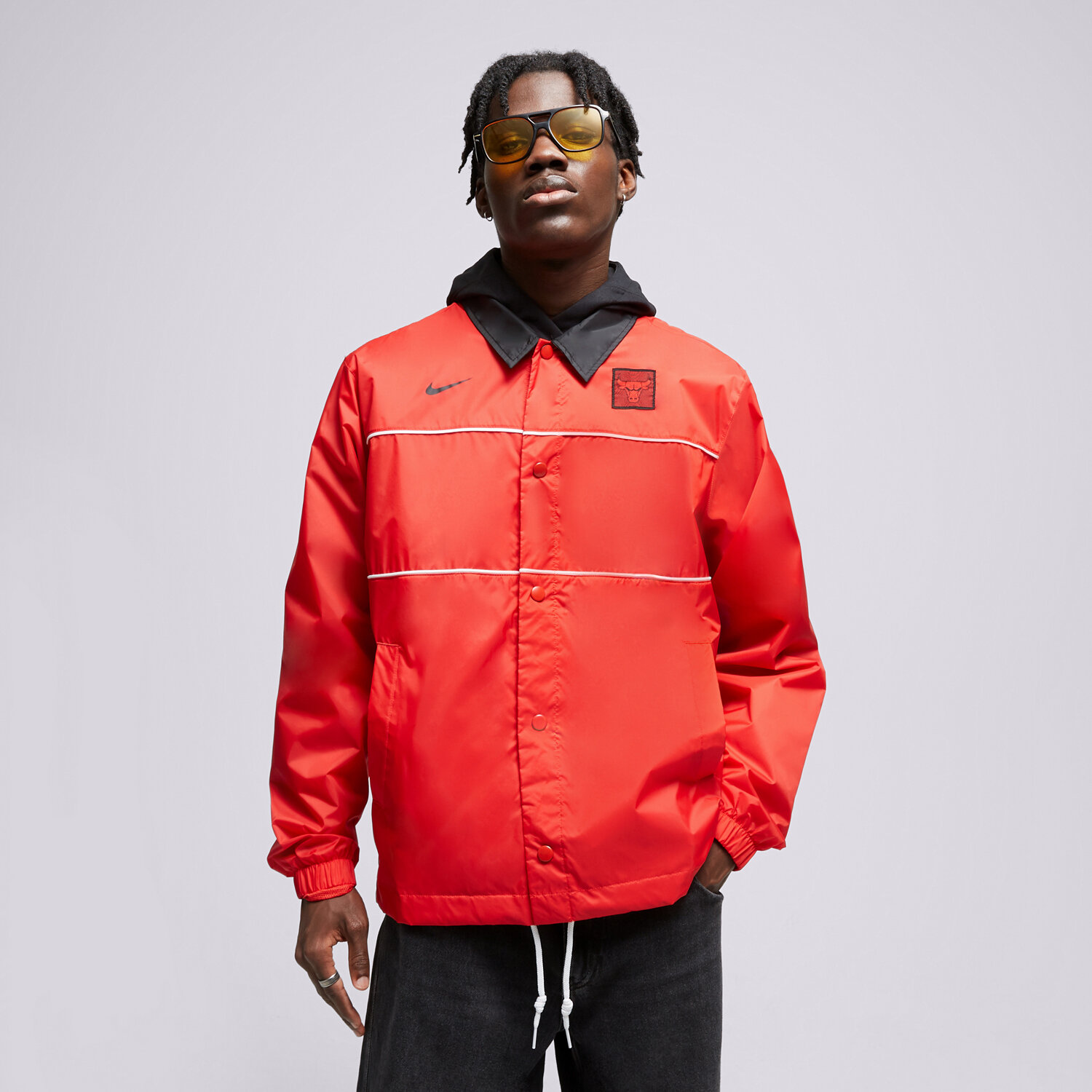 Herren Übergangsjacke NIKE JACKE CHI MNK JKT LTWT CTS NBA FB4254-657 Rot