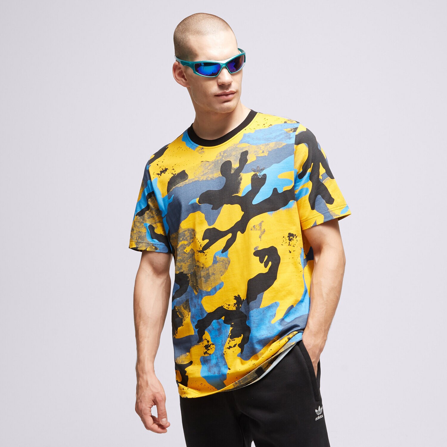 Herren T-Shirt ADIDAS T-SHIRT CAMO AOP TEE HK2801 Multicolor