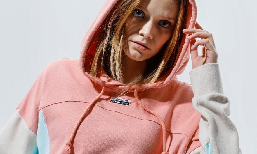 Rosa adidas Hoodie für Damen