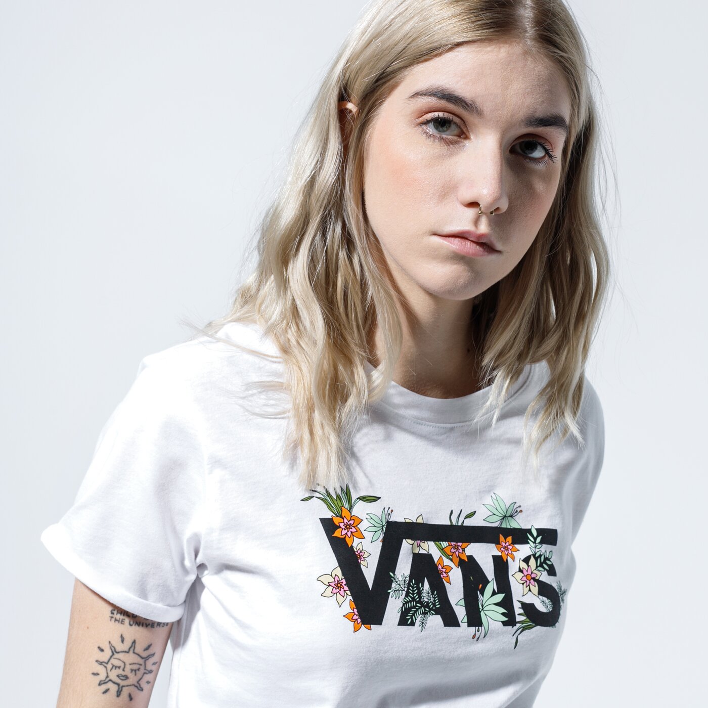 VANS T SHIRT WM GREENHOUSE WHITE VANS T SHIRT WM GREENHOUSE WHITE