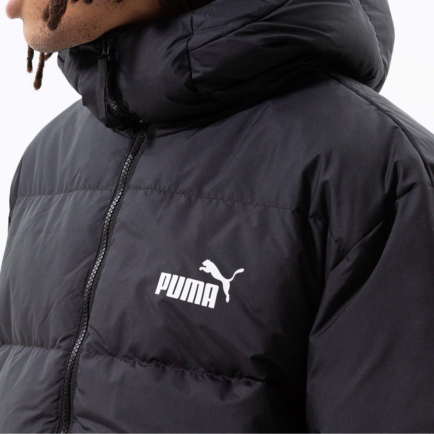 PUMA JACKE WINTER PUMA POWER HOODED DOWN PUFFER 849335 01 SCHWARZ