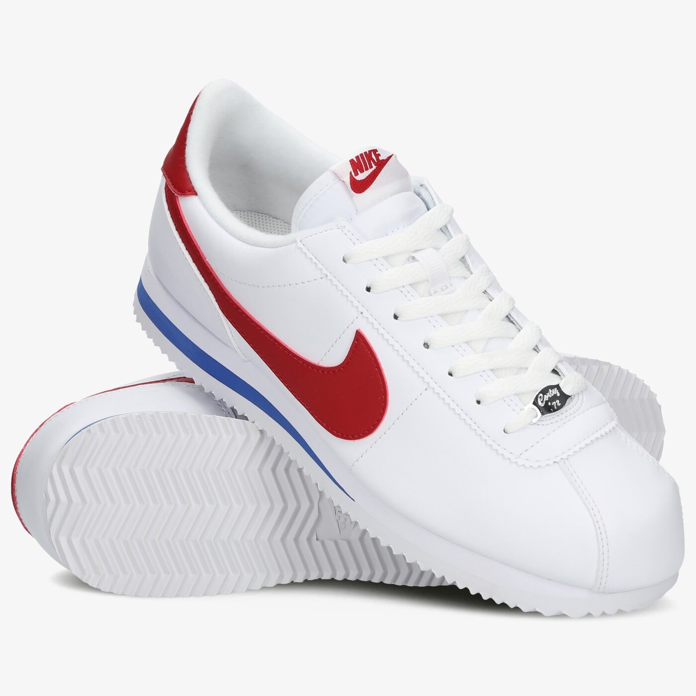 nike cortez leather white