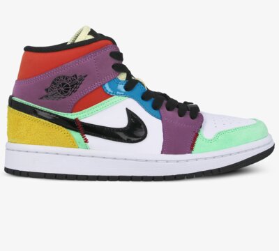 WMNS AIR JORDAN 1 MID SE CW1140-100 | MULTICOLOR | 107,99 € | Sneaker | ✪  Sizeer.de ✪