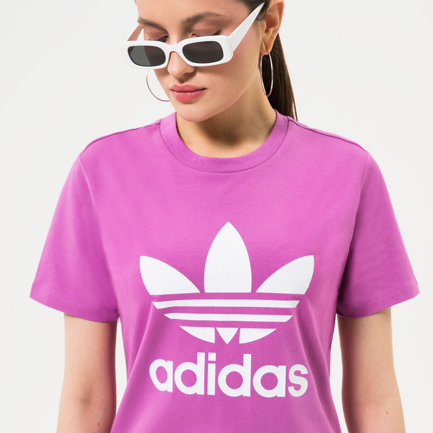 Adidas T Shirt Trefoil Tee Rosa Hk9640 Sizeer De