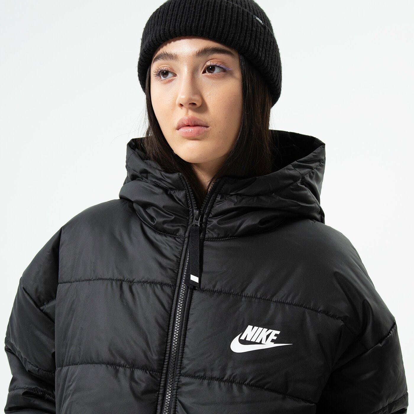 Nike Winterjacke Damen Schwarz
