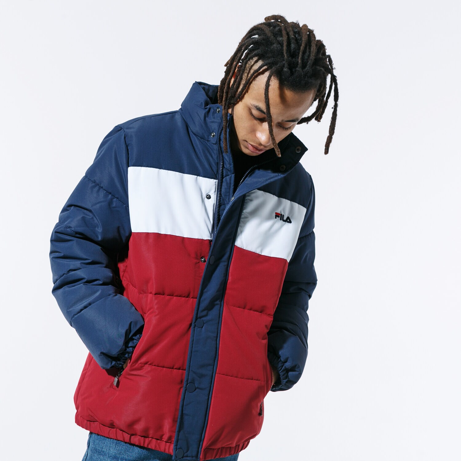 FILA JACKE PELLE PUFF JACKET Rot 687241A225 Sizeer