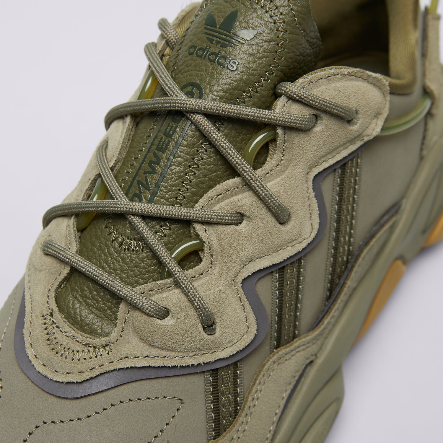 Adidas originals ozweego trainers in khaki best sale