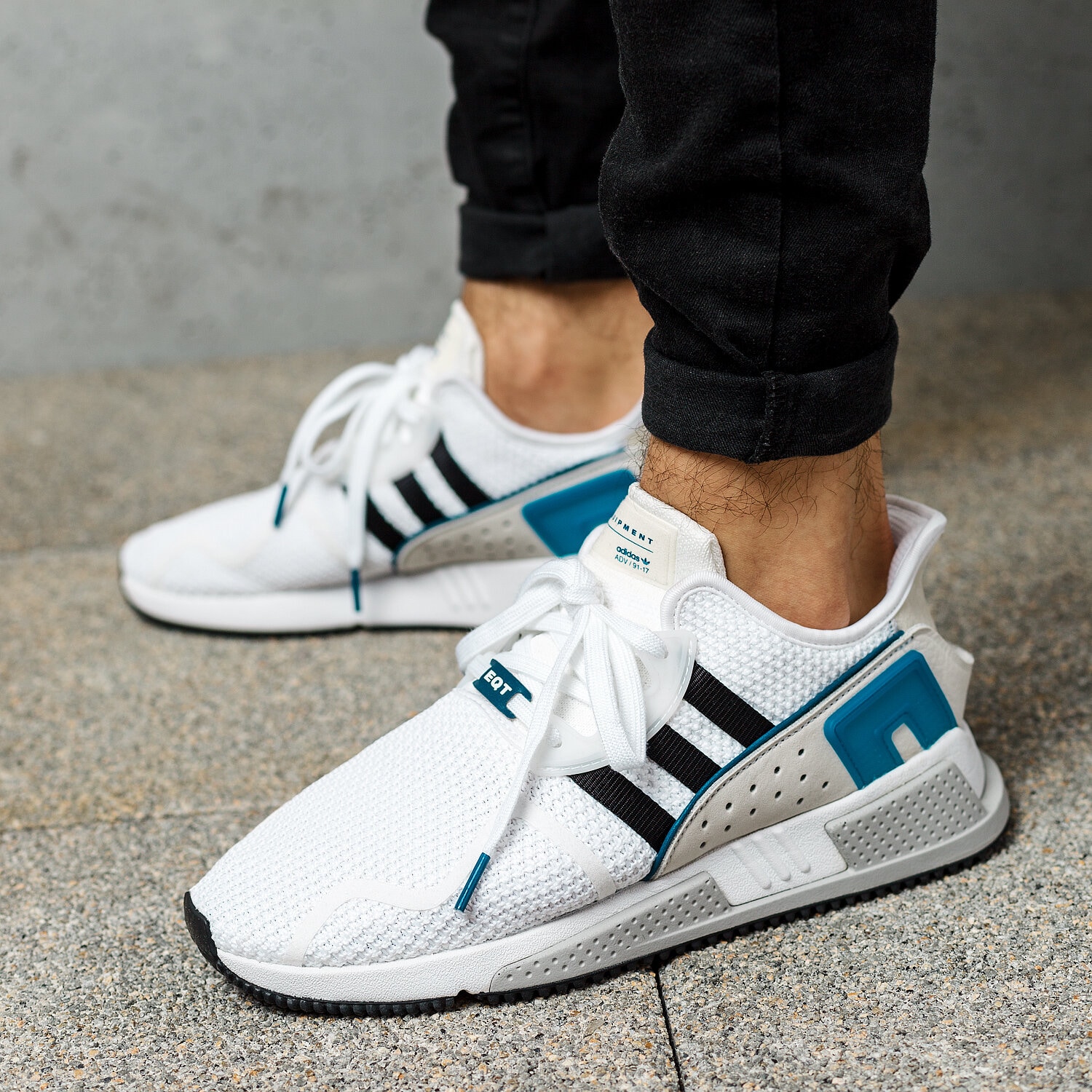 Adidas originals eqt cushion adv sneakers in white cq2379 best sale