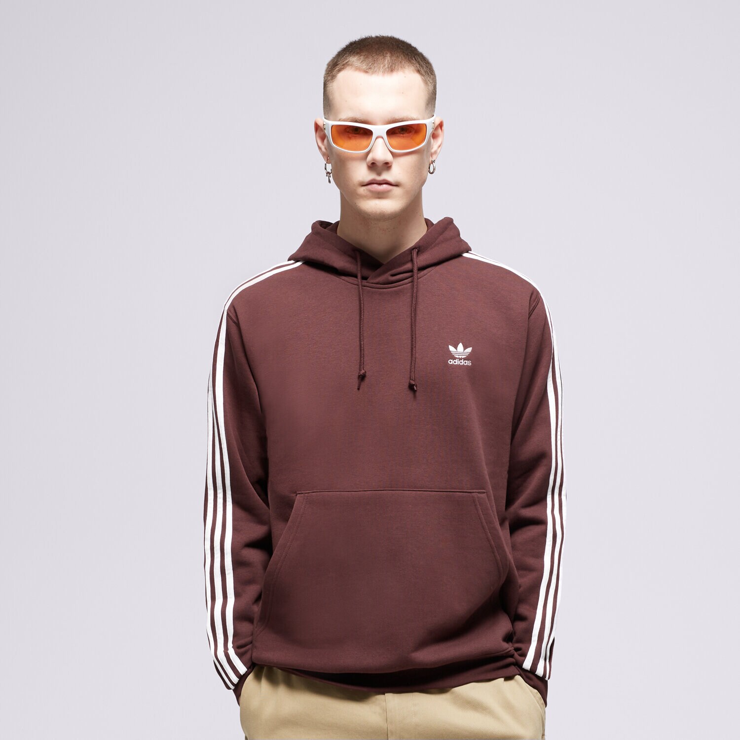 ADIDAS HOODIE 3 STRIPES HOODY Braun II5768 Sizeer