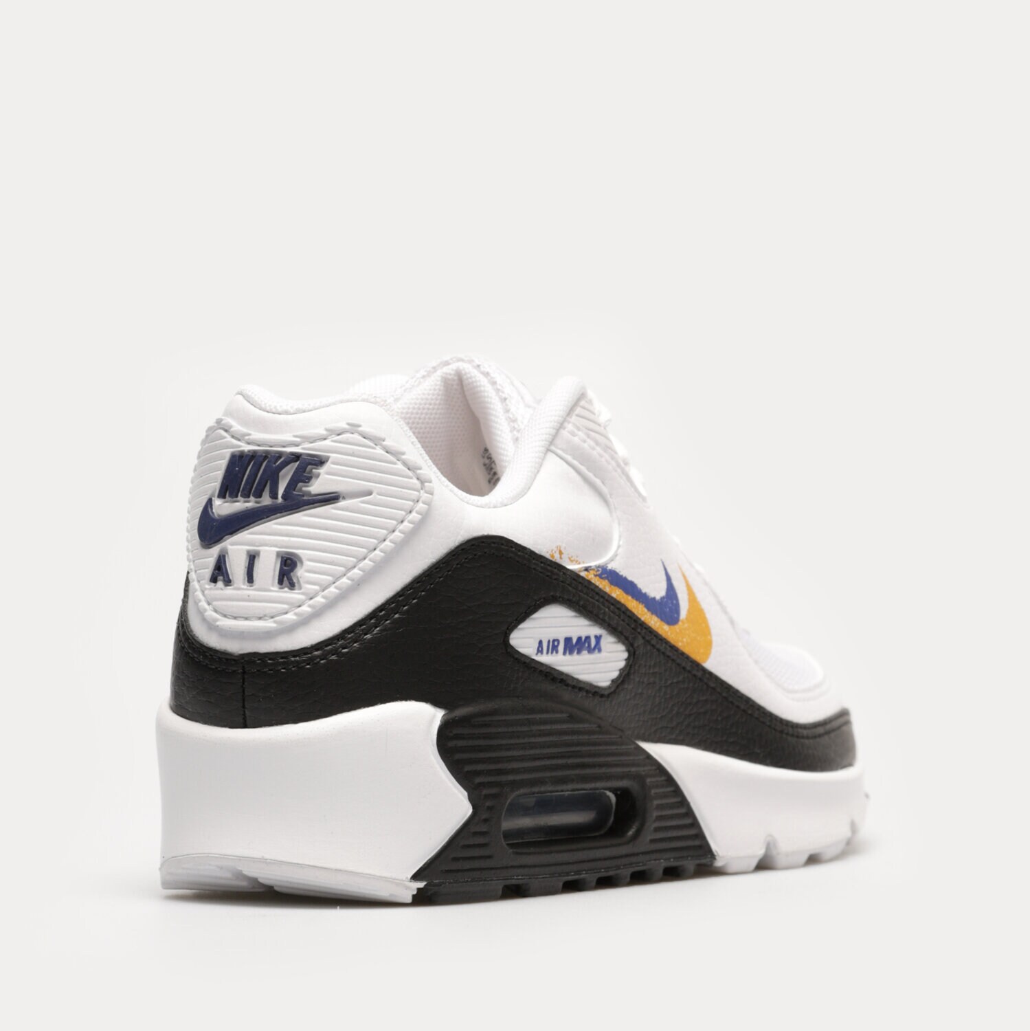 Nike air max 90 essential white tour yellow blue best sale