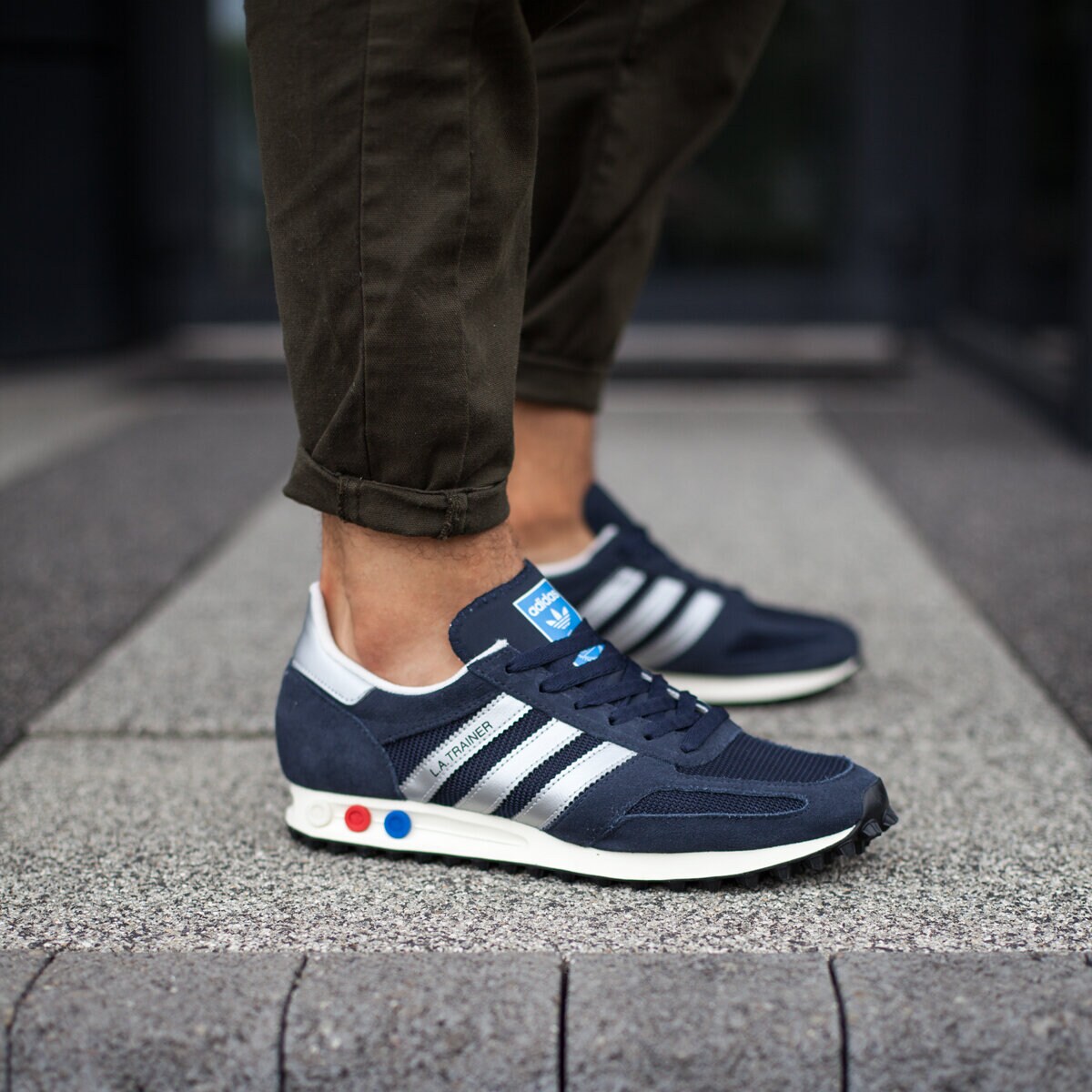 Adidas la trainer og navy hotsell