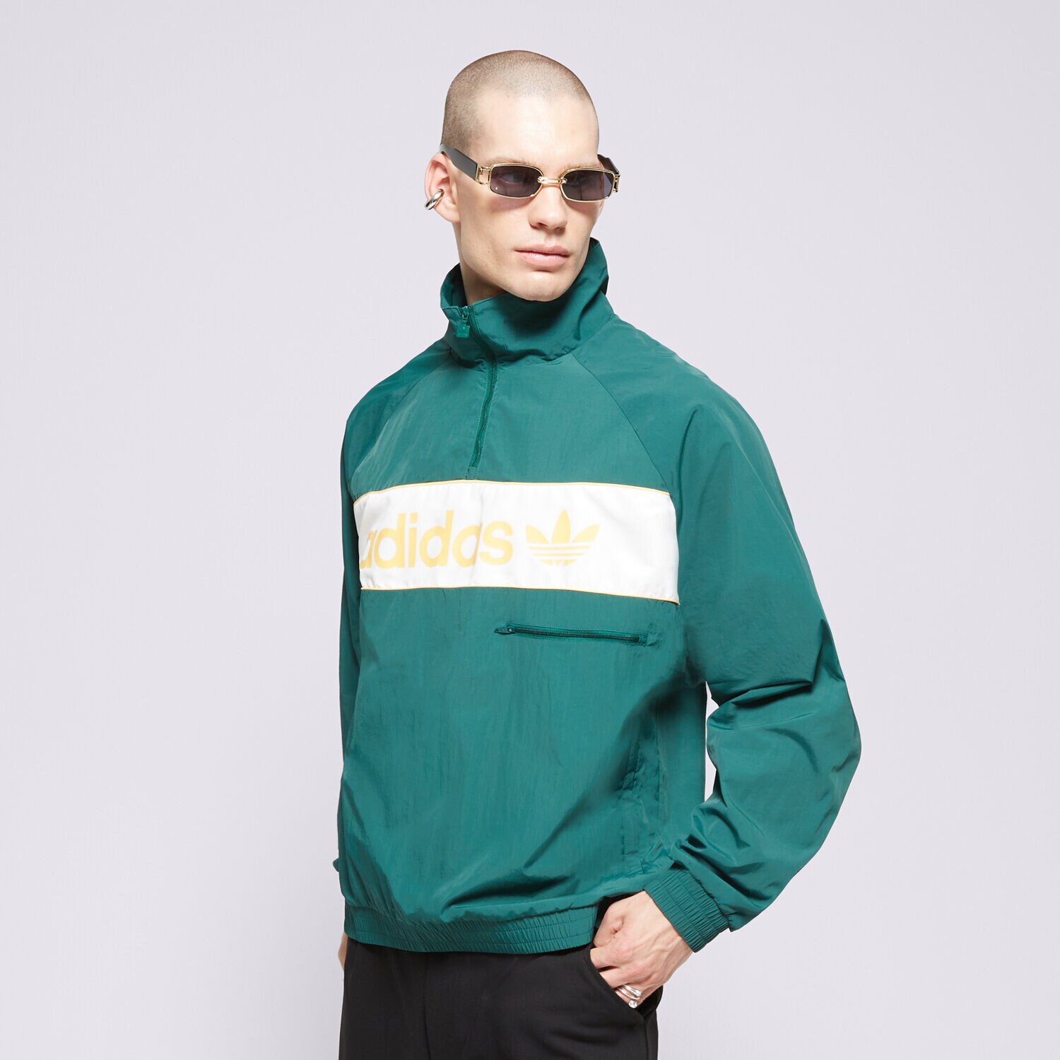 ADIDAS SWEATSHIRT WINDBREAKER Grun IS3318 Sizeer