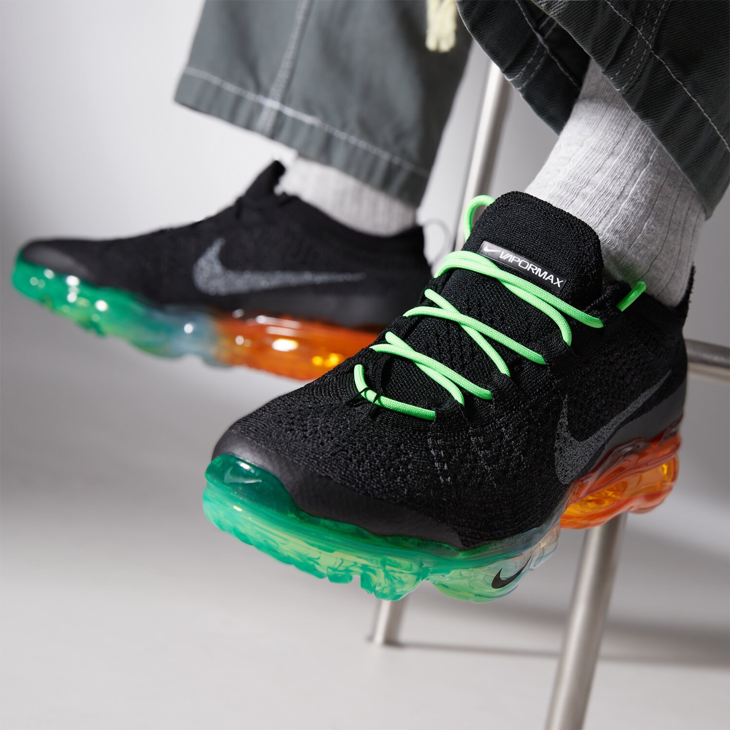 Black and green nike vapormax online