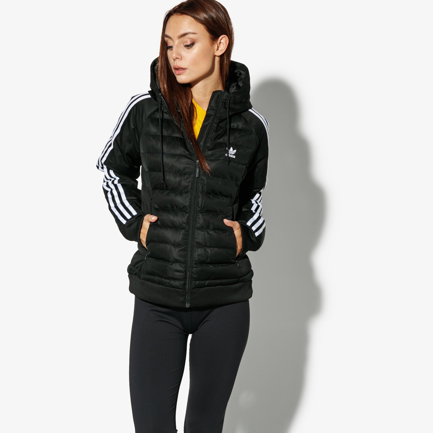 Adidas shops slim jacke damen